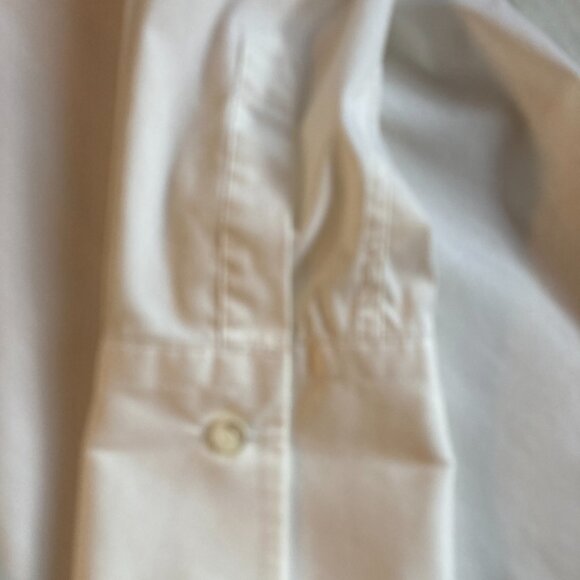 Brunello Cucinelli white button up blouse with embroidered stand collar size XXL - Picture 5 of 9
